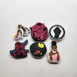 Shoe Charms Black Girl Magic BLM High Heel Shoes 6 piece set #6